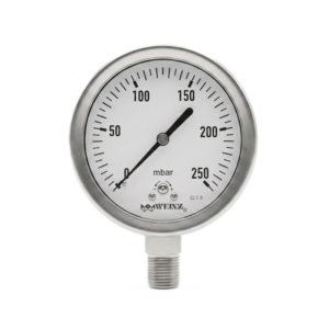 Manómetro inoxidable 100mm - Cápsula - 4100C